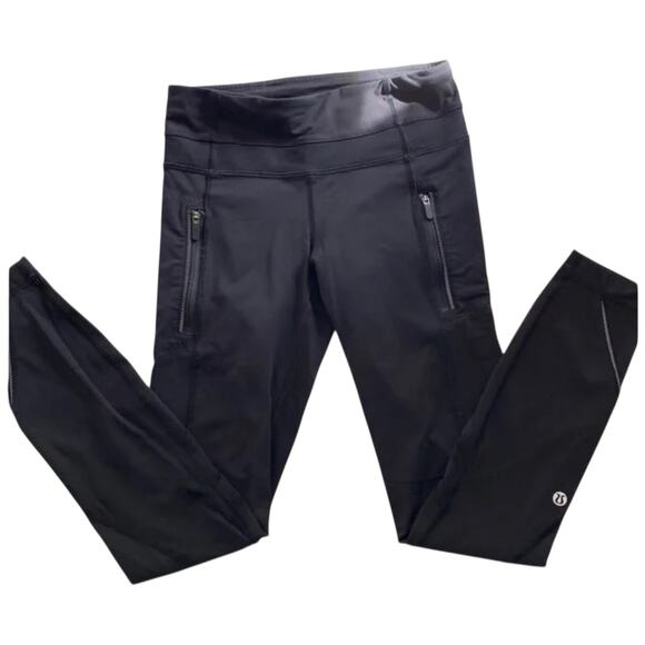 EUC Lululemon Inspire Reflective Tight II (Mesh) Black 25” (7/8) Size 4 - Picture 9 of 12